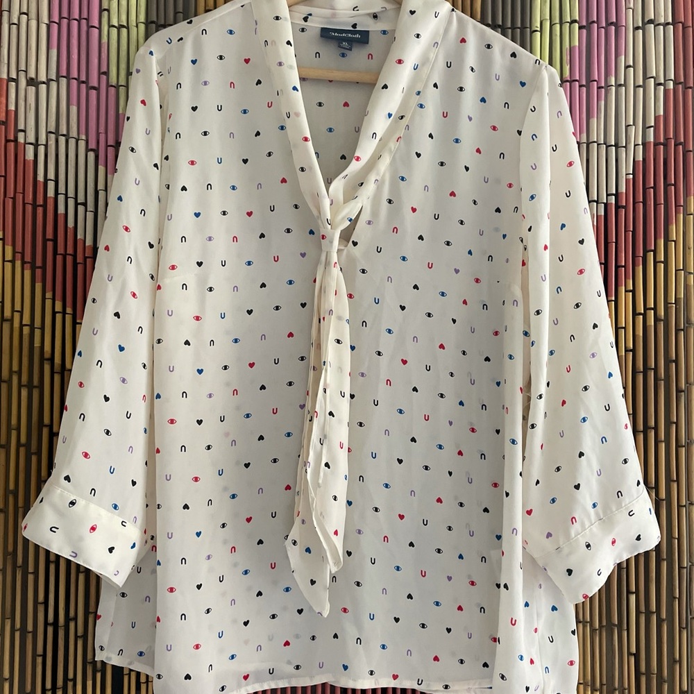 ModCloth Pleasant Confidence Top: Eye Heart U